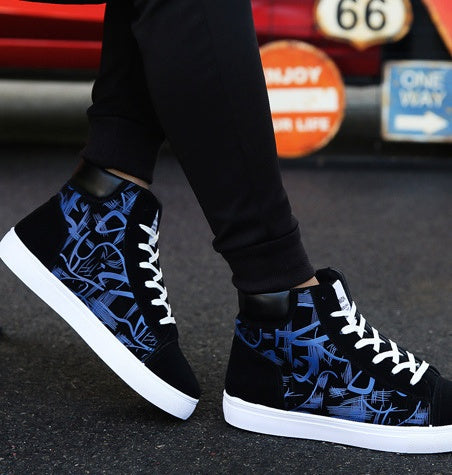 Chaussures montantes de printemps pour hommes, édition coréenne