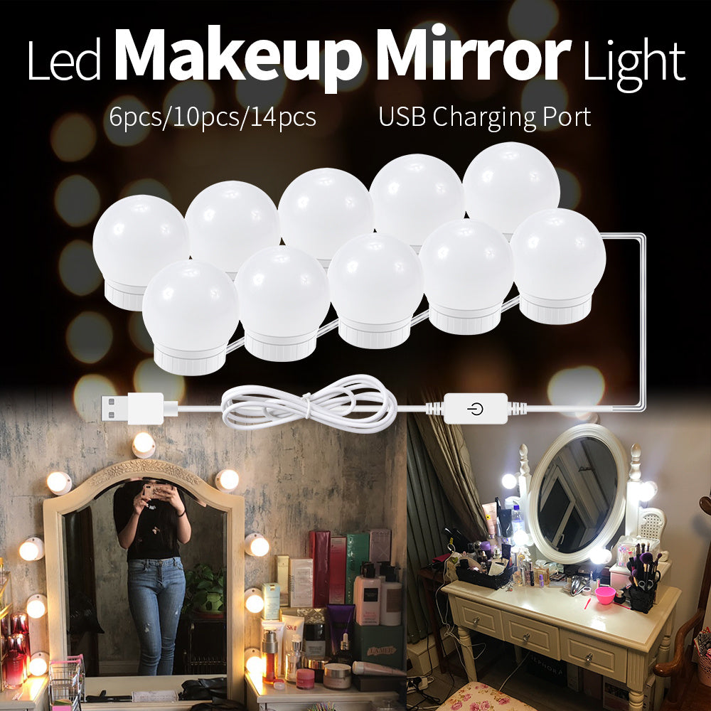 Ampoule LED pour miroir avec interrupteur tactile USB