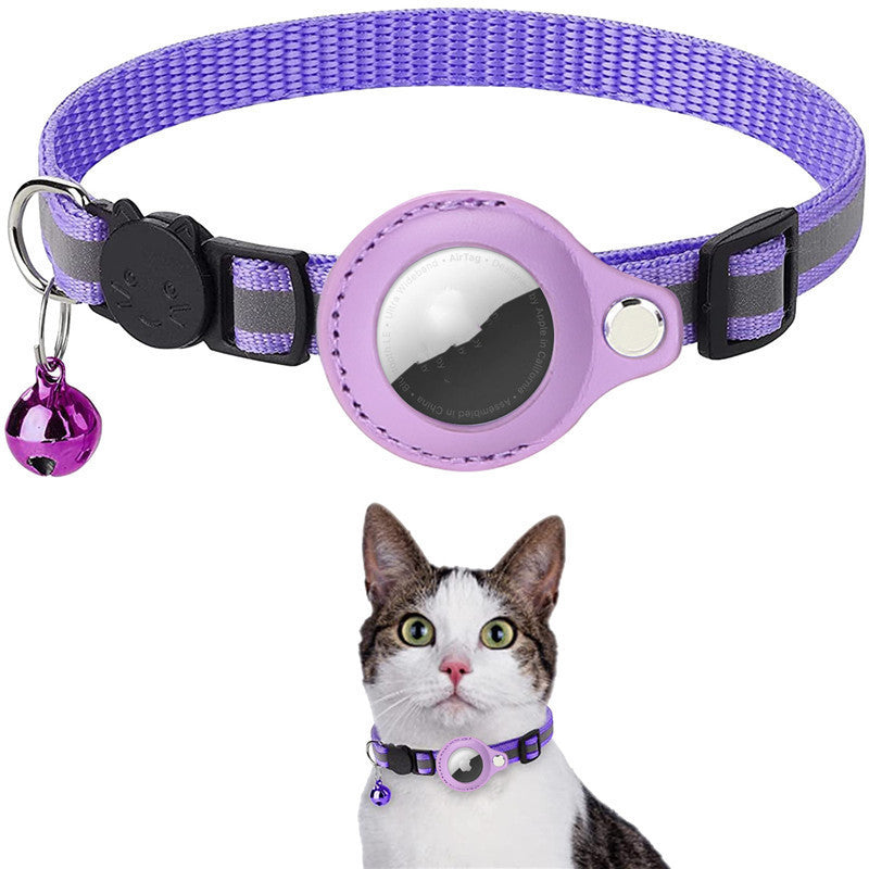Étui de protection étanche pour collier réfléchissant pour Airtag, Air Tag, Airtags, couverture protectrice pour chat, chien, chaton, chiot, collier en nylon.