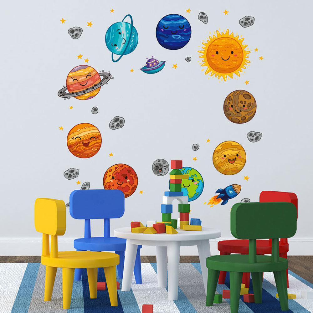Ensemble d'autocollants muraux décoratifs pour la chambre d'enfants