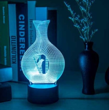 Lampe LED créative en 3D pour la nuit