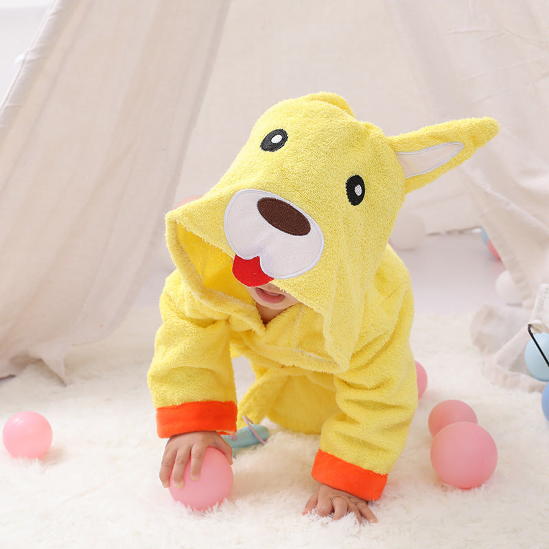 Serviettes de bain pour bébés en coton, peignoirs de bain pour bébés, peignoirs pour enfants, capes à capuche pour bébés, modélisation d'animaux mignons en dessin animé.