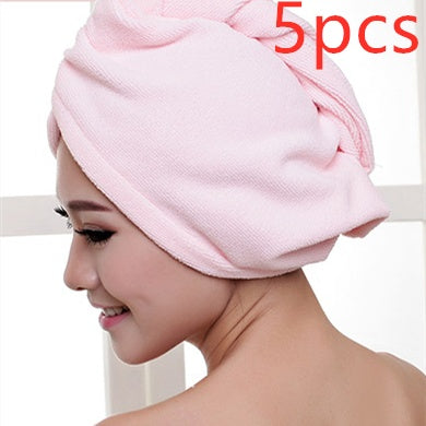 Bonnet de sèche-cheveux pour femme, serviette absorbante pour cheveux secs