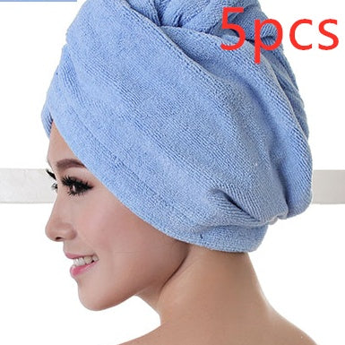 Bonnet de sèche-cheveux pour femme, serviette absorbante pour cheveux secs