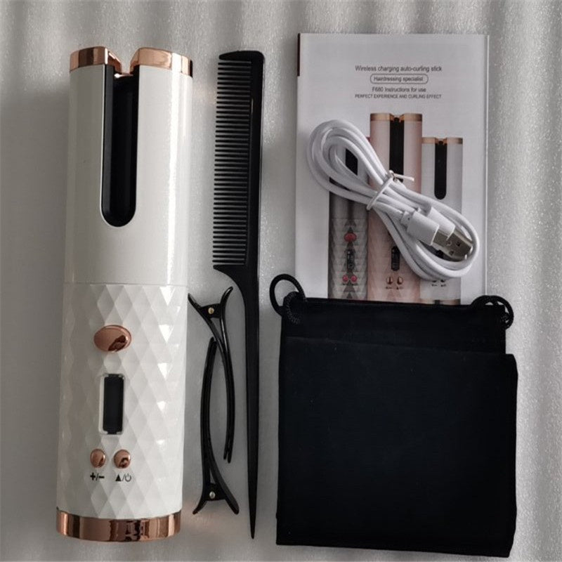 Fer à friser USB sans fil multifonctionnel.