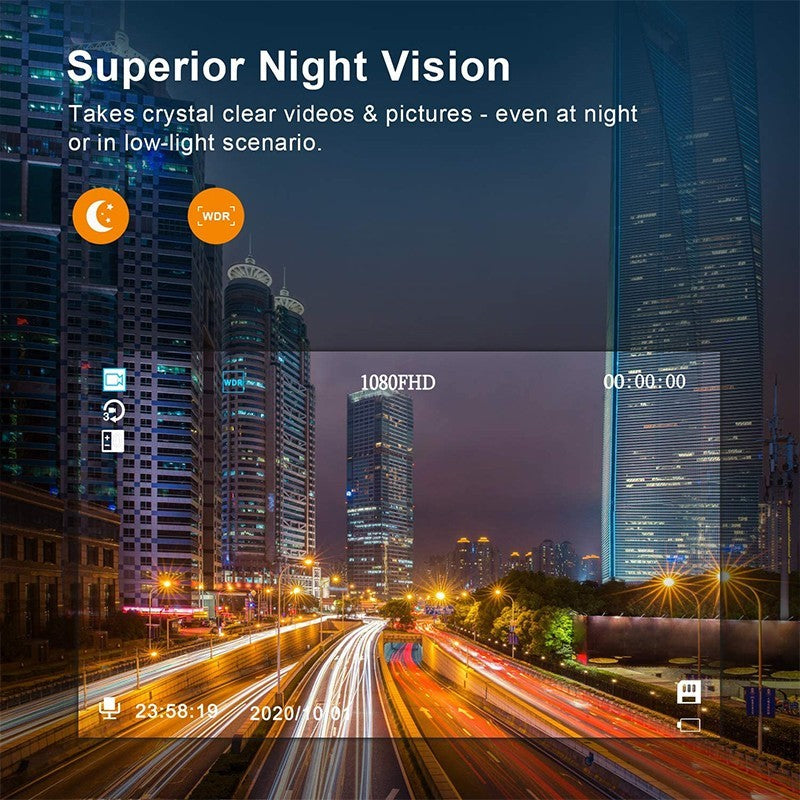 Enregistreur de conduite à vision nocturne HD
