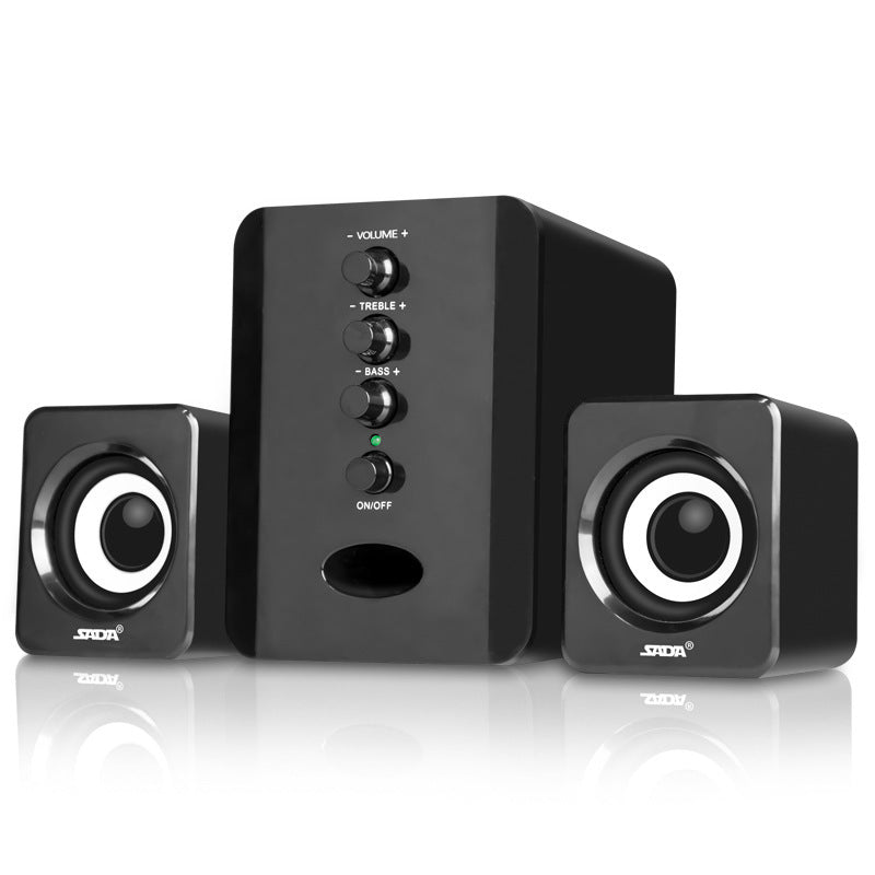 Haut-parleurs Ordinateur D-202 Combinaison Lecteur de musique Subwoofer-Sound-Box Smartphones Stéréo