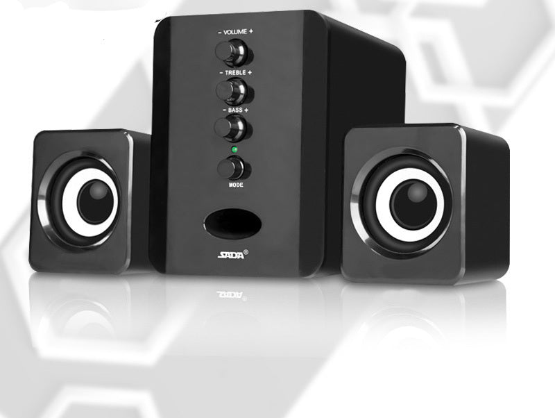 Haut-parleurs Ordinateur D-202 Combinaison Lecteur de musique Subwoofer-Sound-Box Smartphones Stéréo