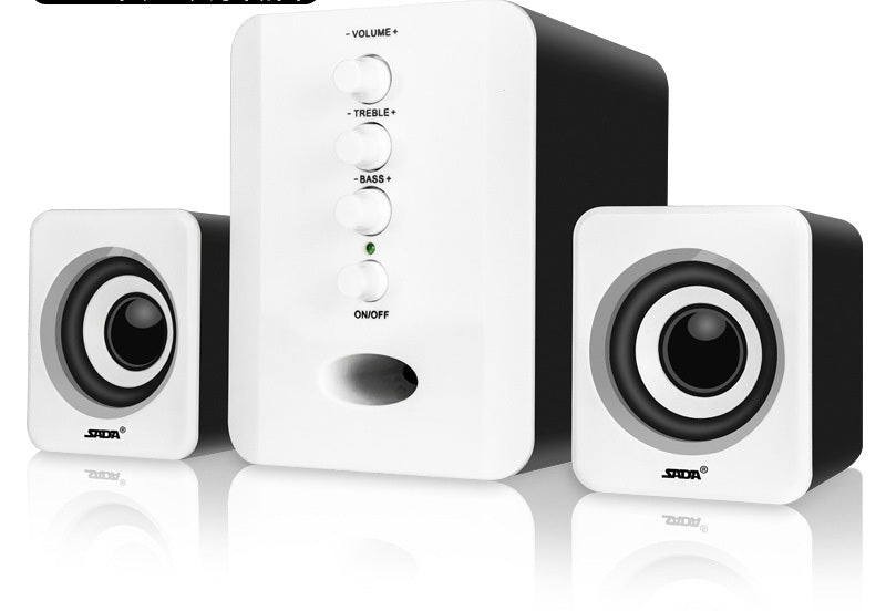 Haut-parleurs Ordinateur D-202 Combinaison Lecteur de musique Subwoofer-Sound-Box Smartphones Stéréo