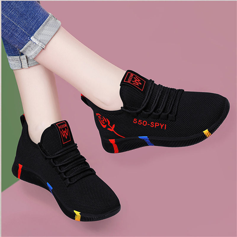 Chaussures de marche pour femmes à semelles souples en tissu de Pékin ancien