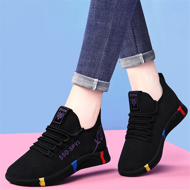 Chaussures de marche pour femmes à semelles souples en tissu de Pékin ancien