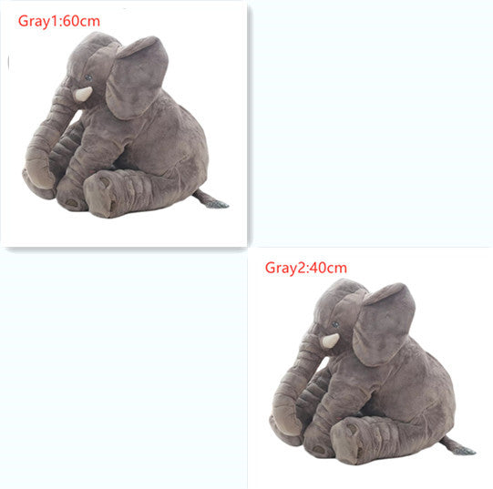 Coussin en peluche éléphant pour le confort et le sommeil des bébés.