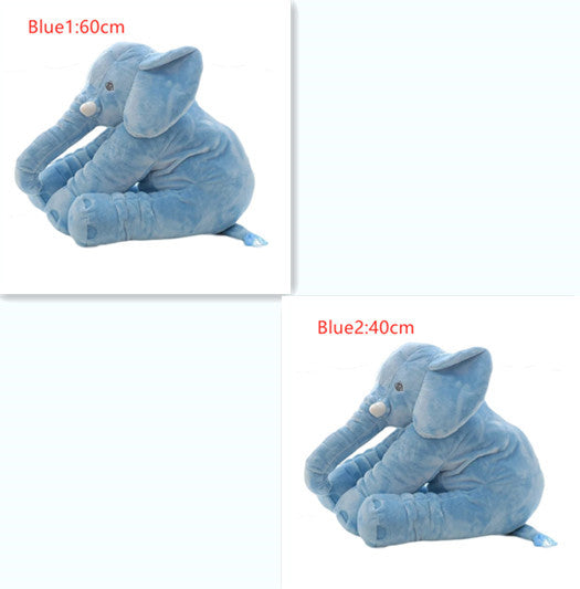 Coussin en peluche éléphant pour le confort et le sommeil des bébés.