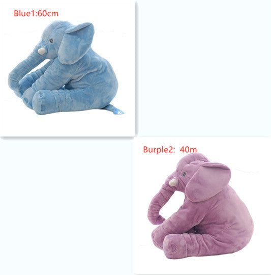 Coussin en peluche éléphant pour le confort et le sommeil des bébés.