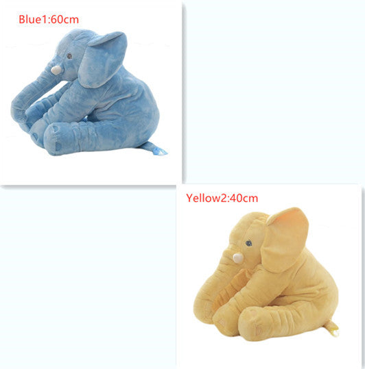 Coussin en peluche éléphant pour le confort et le sommeil des bébés.