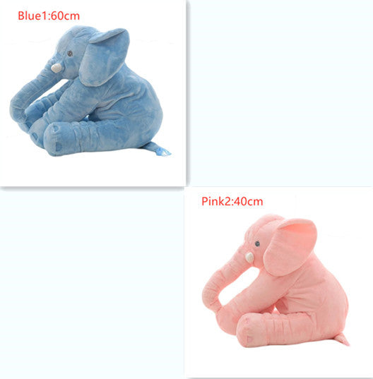 Coussin en peluche éléphant pour le confort et le sommeil des bébés.