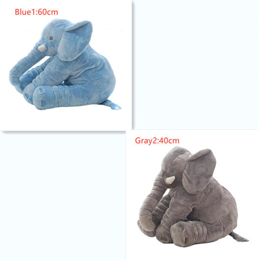 Coussin en peluche éléphant pour le confort et le sommeil des bébés.