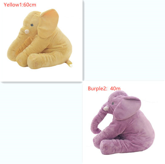 Coussin en peluche éléphant pour le confort et le sommeil des bébés.