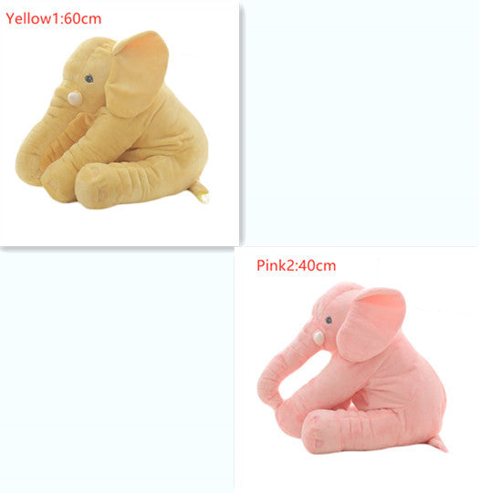 Coussin en peluche éléphant pour le confort et le sommeil des bébés.