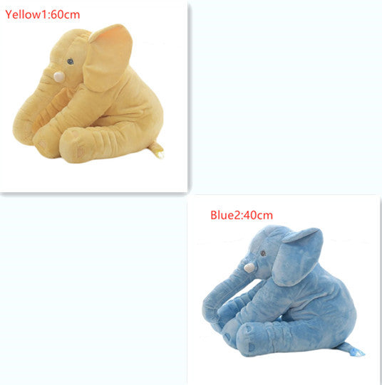 Coussin en peluche éléphant pour le confort et le sommeil des bébés.