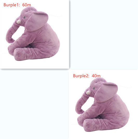 Coussin en peluche éléphant pour le confort et le sommeil des bébés.