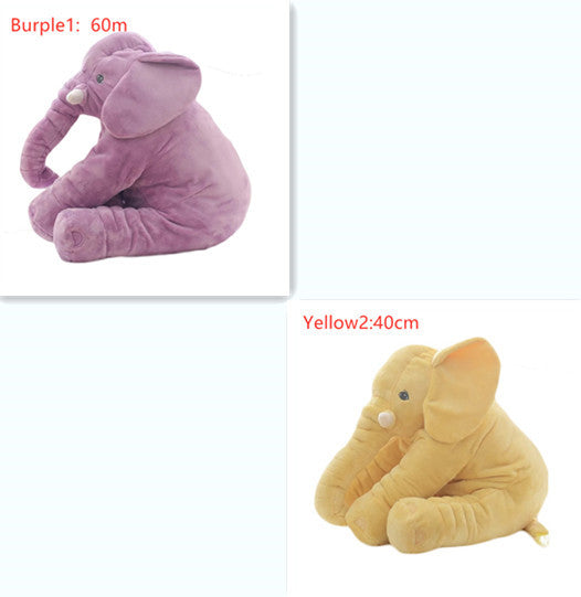 Coussin en peluche éléphant pour le confort et le sommeil des bébés.