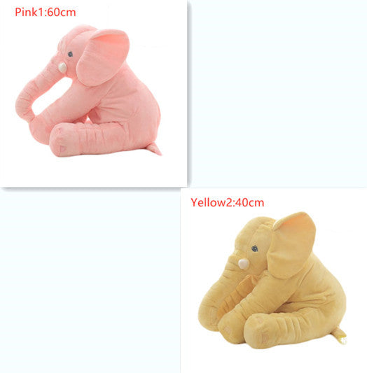 Coussin en peluche éléphant pour le confort et le sommeil des bébés.