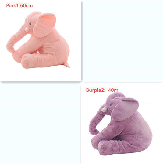 Coussin en peluche éléphant pour le confort et le sommeil des bébés.