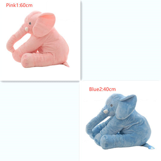 Coussin en peluche éléphant pour le confort et le sommeil des bébés.