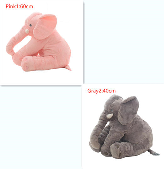 Coussin en peluche éléphant pour le confort et le sommeil des bébés.