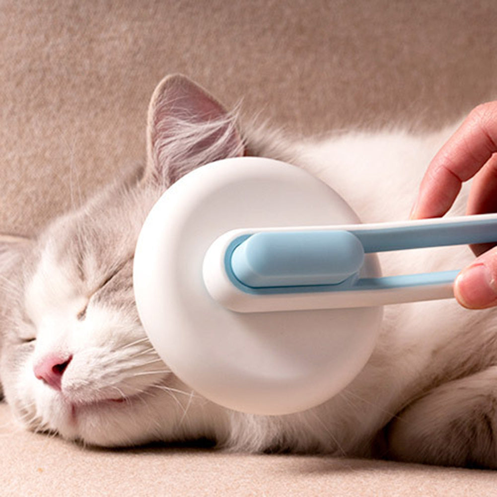 Outil de toilettage pour chien et chat, brosse à poils pour animaux de compagnie, peigne de massage automatique, brosse ronde pour animaux de compagnie.