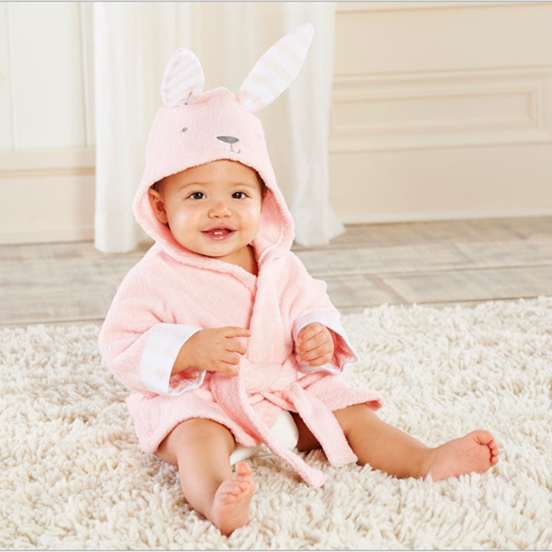 Serviettes de bain pour bébés en coton, peignoirs de bain pour bébés, peignoirs pour enfants, capes à capuche pour bébés, modélisation d'animaux mignons en dessin animé.