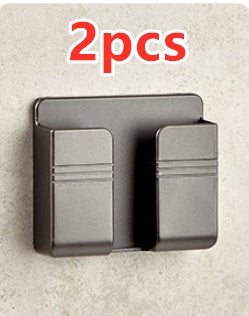 Support de rangement pour téléphone mobile avec chargeur, boîte de rangement adhésive sans perçage.