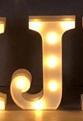 Veilleuse LED lumineuse avec lettres et chiffres de l'alphabet anglais, lampe à piles, décoration romantique pour mariage, fête de Noël