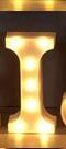 Veilleuse LED lumineuse avec lettres et chiffres de l'alphabet anglais, lampe à piles, décoration romantique pour mariage, fête de Noël