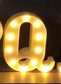 Veilleuse LED lumineuse avec lettres et chiffres de l'alphabet anglais, lampe à piles, décoration romantique pour mariage, fête de Noël
