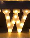 Veilleuse LED lumineuse avec lettres et chiffres de l'alphabet anglais, lampe à piles, décoration romantique pour mariage, fête de Noël