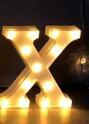 Veilleuse LED lumineuse avec lettres et chiffres de l'alphabet anglais, lampe à piles, décoration romantique pour mariage, fête de Noël