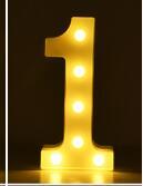 Veilleuse LED lumineuse avec lettres et chiffres de l'alphabet anglais, lampe à piles, décoration romantique pour mariage, fête de Noël