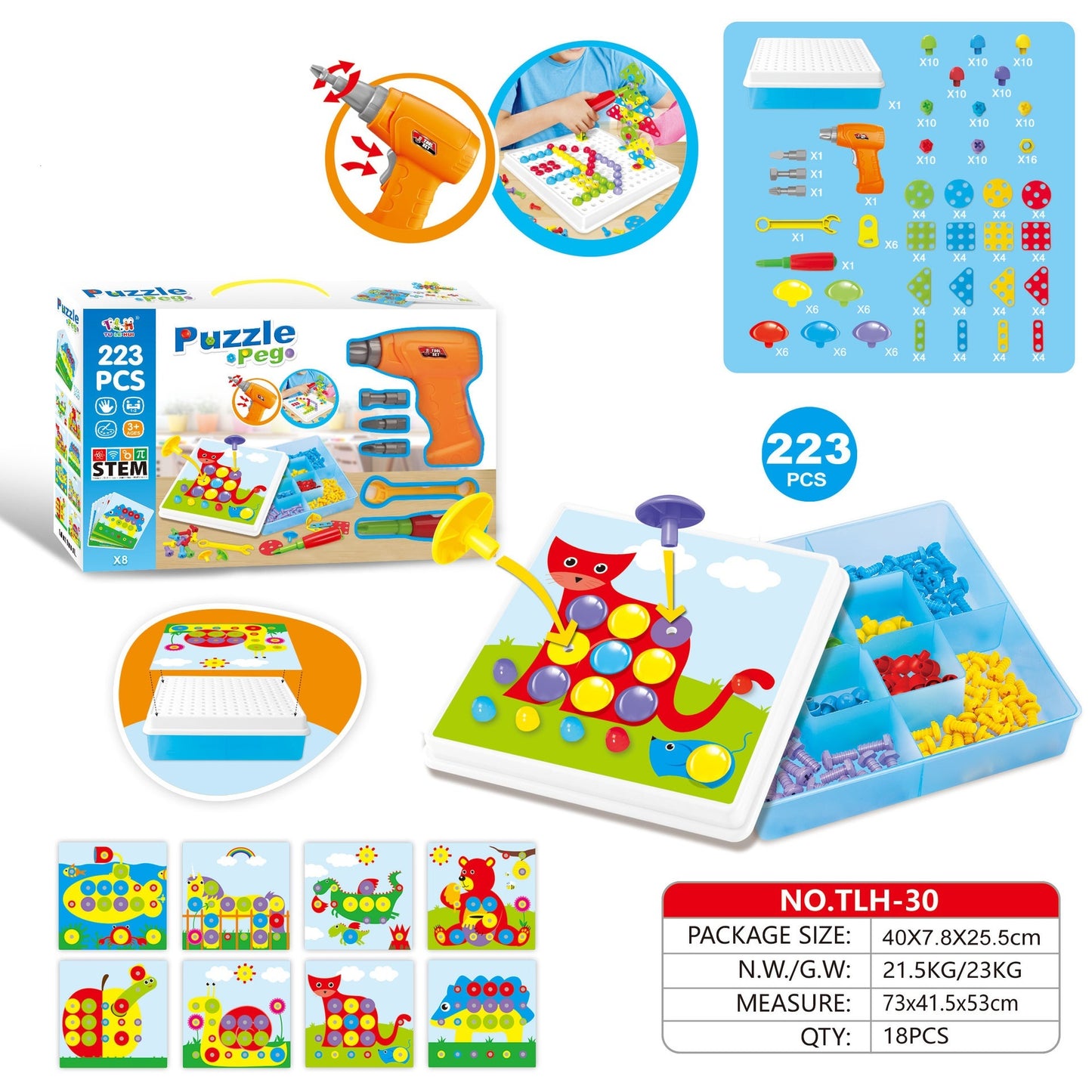 Kits de construction créatifs Ensembles de blocs éducatifs