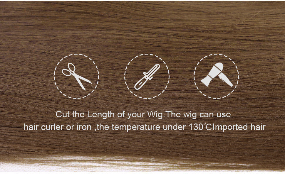 Coiffe de perruque pour femme avec mécanisme en fibre chimique
