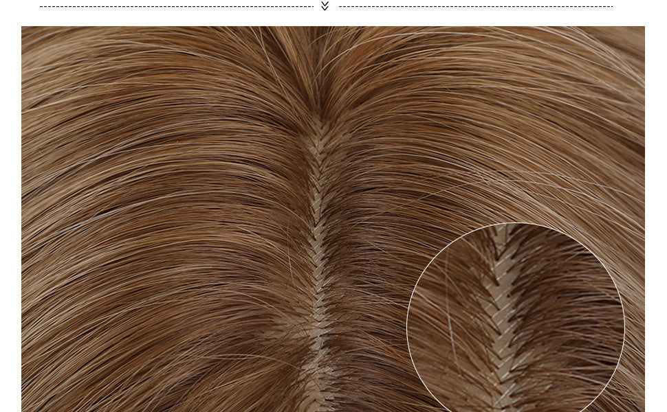 Coiffe de perruque pour femme avec mécanisme en fibre chimique
