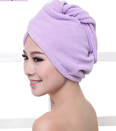 Bonnet de sèche-cheveux pour femme, serviette absorbante pour cheveux secs