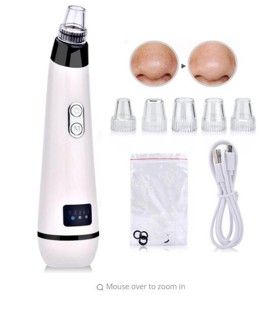 Instrument de nettoyage des points noirs par aspiration électrique pour le visage, instrument de beauté pour l'acné.