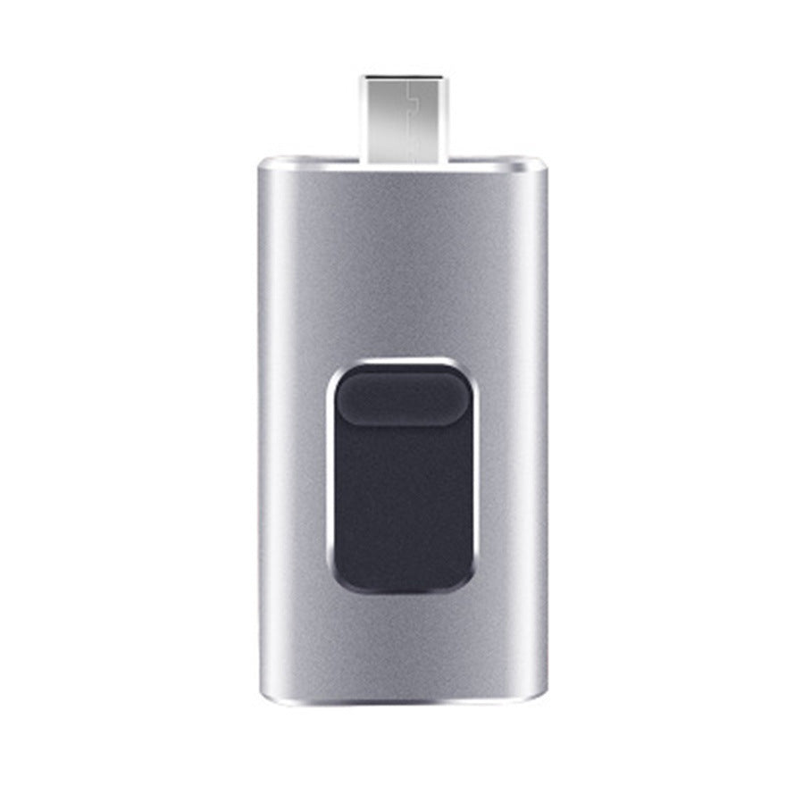 Compatible avec Apple, clé USB 4 en 1 pour iPhone, Android et Type C.