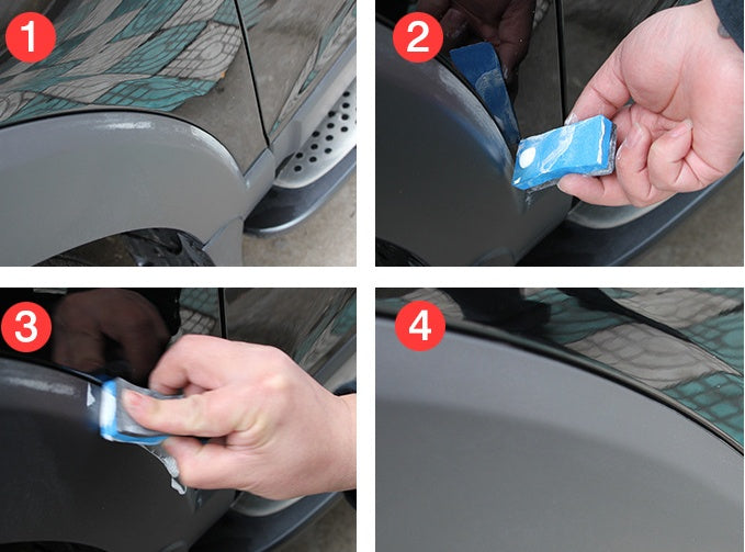 Produit de réparation de rayures de voiture, cire pour enlever les rayures de voiture.