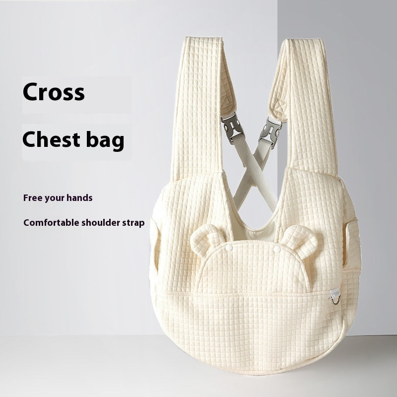 Sac à dos croisé simple pour couches pour animaux de compagnie