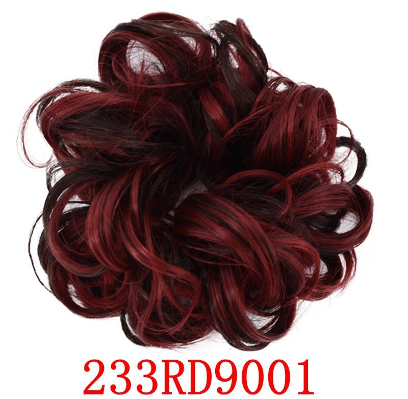 Anneau pour cheveux en forme de bourgeon en caoutchouc