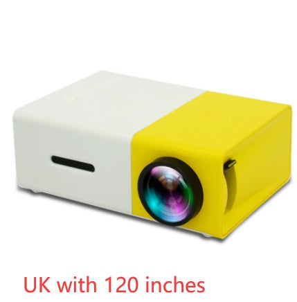 Projecteur portable 3D HD LED de cinéma à domicile compatible HDMI, projecteur audio USB YG300 mini projecteur.