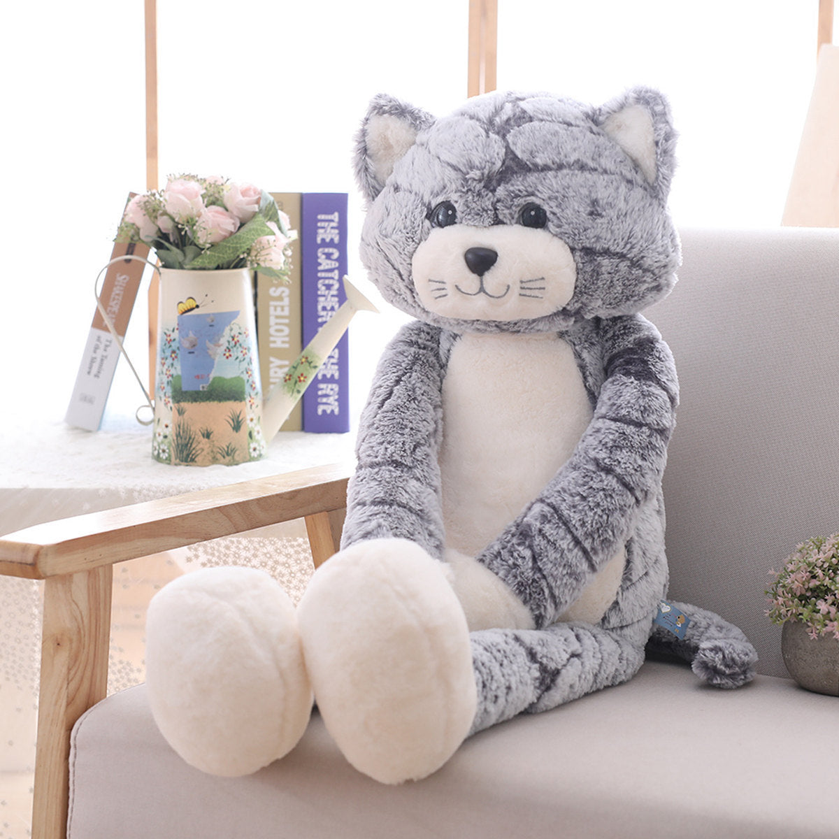 Jouet en peluche poupée chat cool poupée poupée de chiffon cadeau d'anniversaire couple cadeau